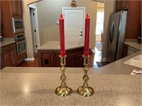 Brass Candlestick Set (Made in England)