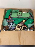 Box of Lego and Non Lego Pieces
