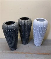 10 1/2 inch Ceramic Vases