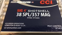 (8) Boxes 38SPL/357Mag Shotshell Ammo (80) Rds