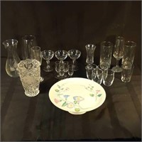 Great glassware lot includes a variety of