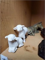 3 Resin Nativity Animals