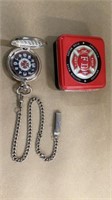 Fire department pocket watch