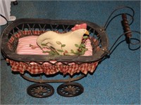 Country style baby buggy decoration