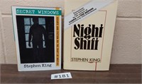 Stephen King Secret windows and night shift hard