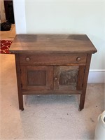 Antique washstand on wheels