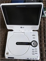 LG portable dvd player and case