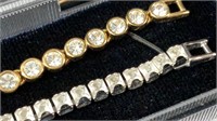 2 Swarovski Crystal Tennis Bracelets