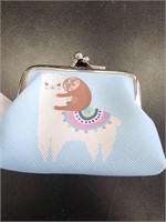 Slith and llama coin purse