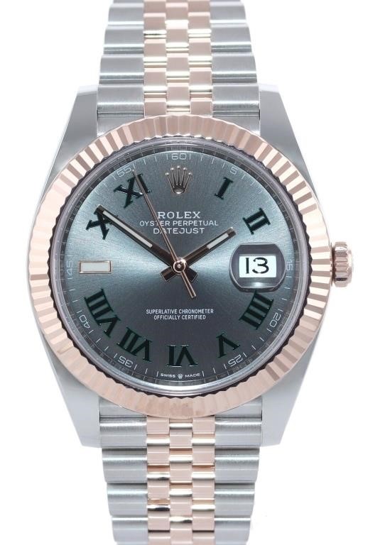 Rolex DateJust Wimbledon Everose Gold Watch