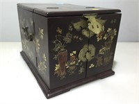 Vintage Handpainted Asian Vanity Box