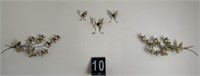 Metal Decorative Butterfly Wall Mount - 3 pc Set