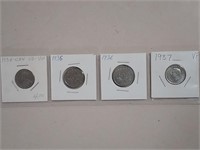 Canada Older Nickels 1934-1937