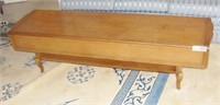 Vintage Long  Wood  Coffee Table