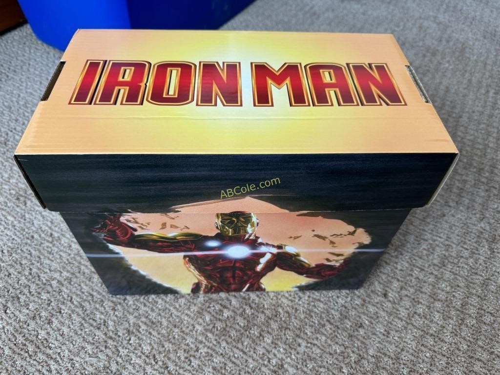 Marvel "Iron Man" Box filled with comic books