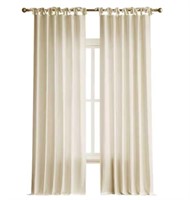 allen + roth 84-in Ivory Curtain Panel $35