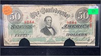 1863 $50 Confederate States of America T-57