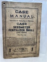 Case seed meter fertilizer drill manual
