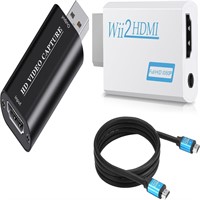 NEW $33 2PK HDMI Video Recorder & Wii-HDMI Adapter