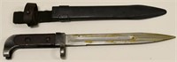 Vintage Polish Military AK47 Bayonet w/ Scabbard