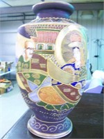 Oriental  Vase Made in Japan 13 " Tall