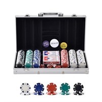 VEVOR Poker Chip Set, 300-Piece Poker Set,
