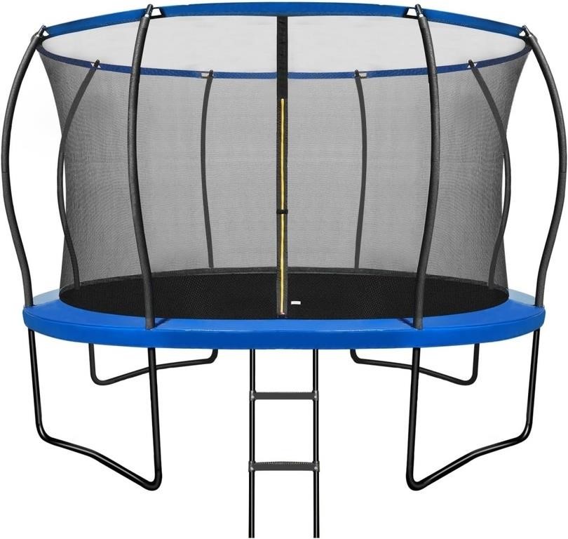 12FT Outdoor Trampolines with Safety Enclosure Net
