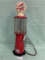 Roar with Gilmore toy gas pump 21" tall