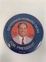 Governor Howard for President 2004 pin