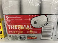 MM thermal paper rolls 18 ct 3 1/8"x190 ft