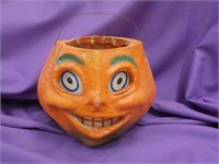Antique Jack o lantern Halloween with paper face