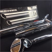 Assorted Chrome Motorcycle Parts