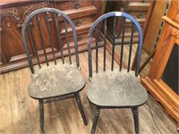2 chairs wooden