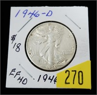 1946-D Walking Liberty half dollar