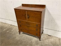 Burl Wood Antique Dresser