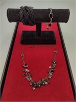 Beaded & Black Fashion Jewelry Lot