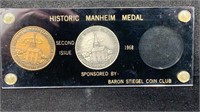 Rare: 1968 UNC Bronze & .999 Silver Medallions,