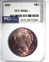 1923 Peace PCI MS65+ Purple Toning