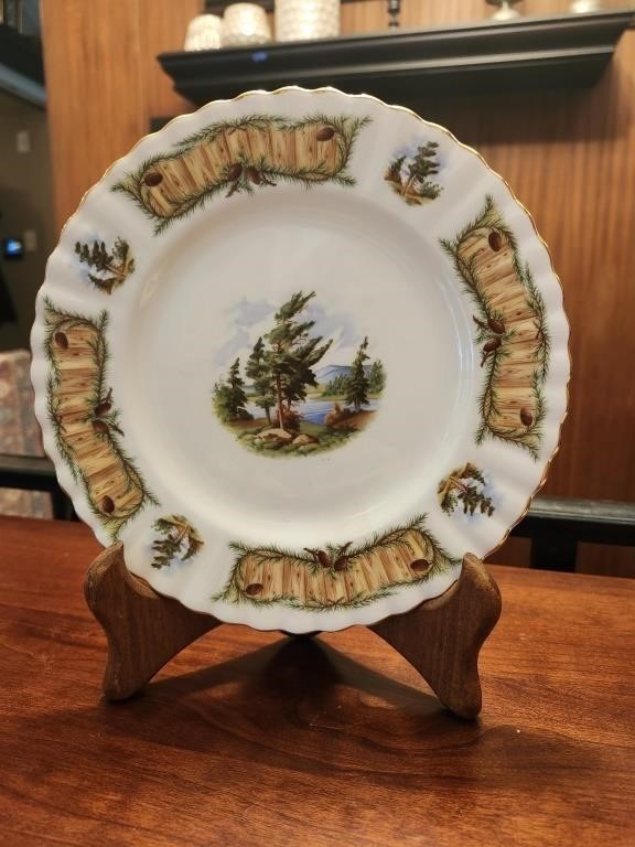 Vintage Royal Albert Knotty Pine Decorative Plate