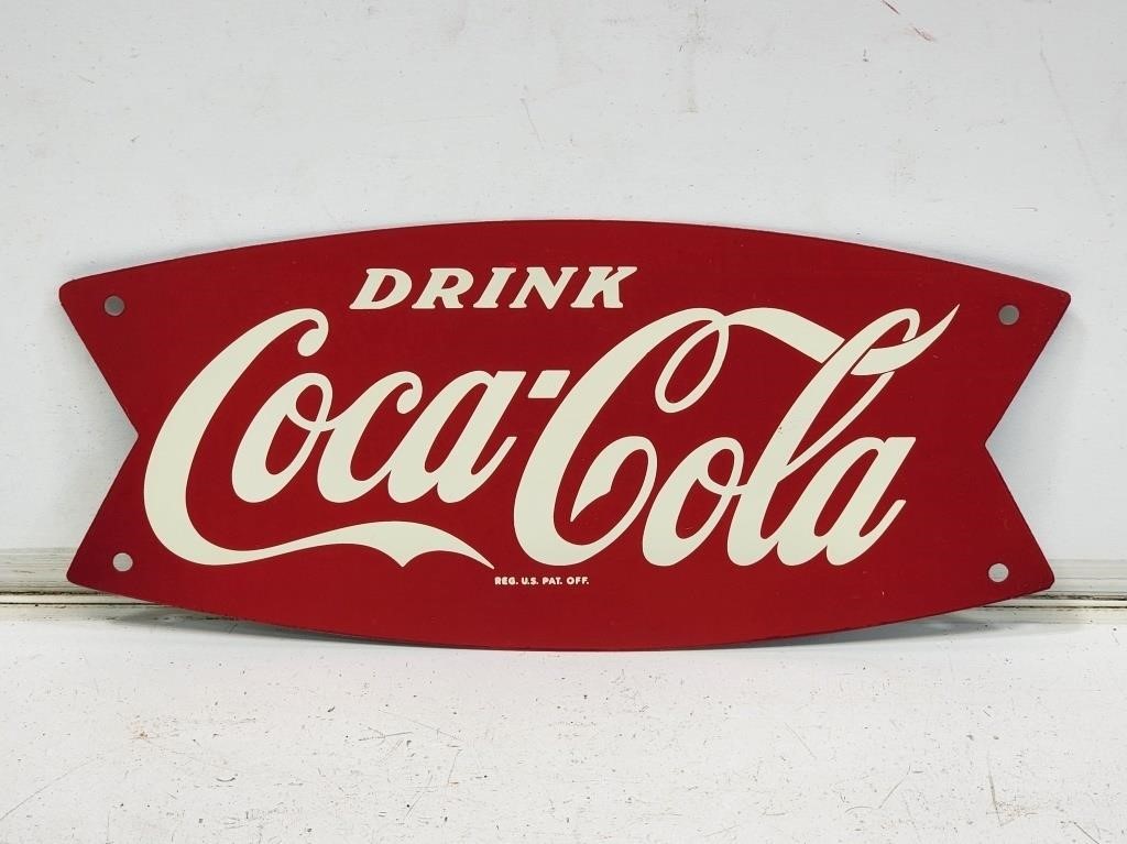 NOS Coca-Cola Fishtail Sign