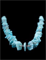 Early Native American Turquoise Necklace