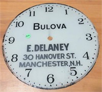Glass Bulova E. Delaney clock cover
