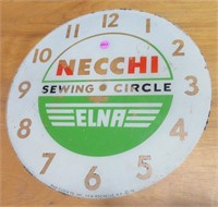 Glass Necchi Sewing Circle clock cover