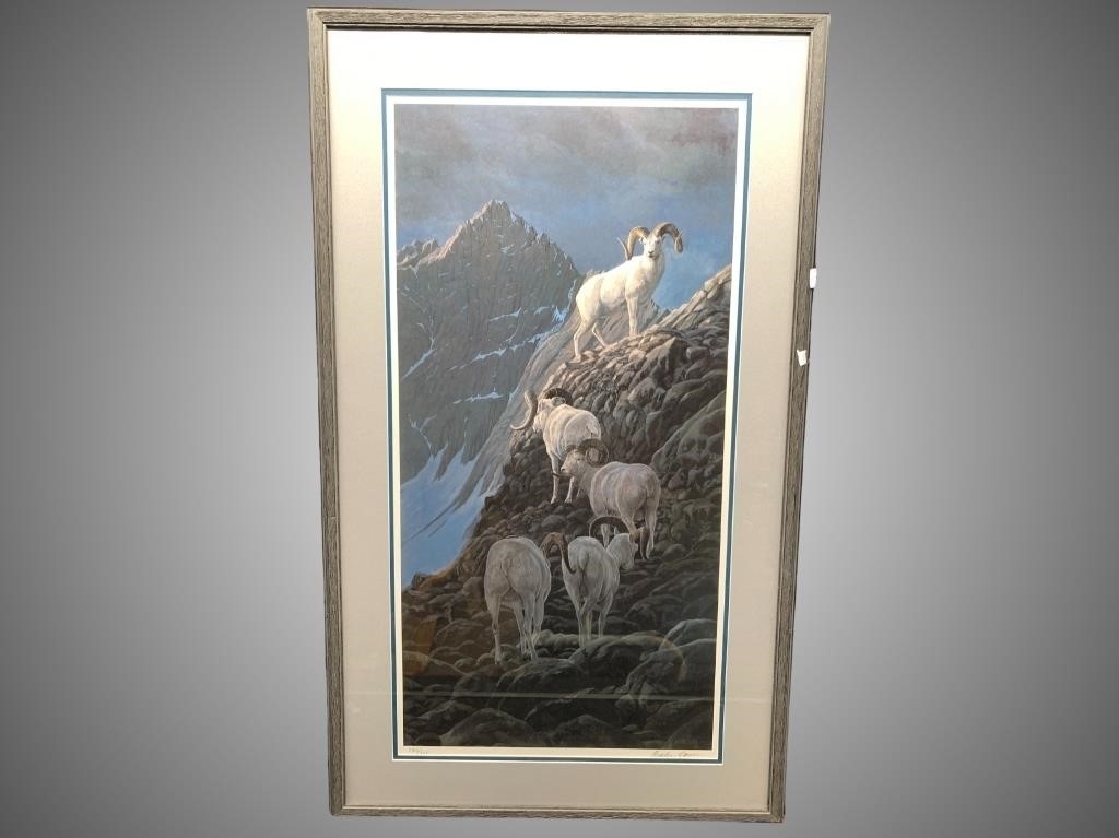 Charles Gause signed and numbered print, "Leading