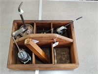 Homemade Wooden Tool Box and contents