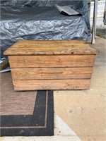 Handmade solid wooden chest