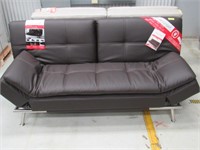 Relax-A-Lounger, A Bed Too: Brown Bonded Leather