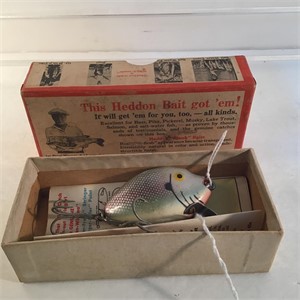 HEDDON PUMPKIN SEED FISHING LURE VINTAGE