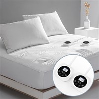 King Size Electric Heated Mattress Pad 10 Heat Set