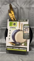 Greenpan Jewel 3 Piece Ceramic Non-stick Skillet